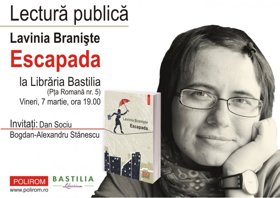 Lavinia Braniste citeste din volumul Escapada