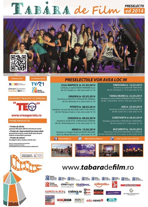 Preselectiile pentru „Tabara de Film”