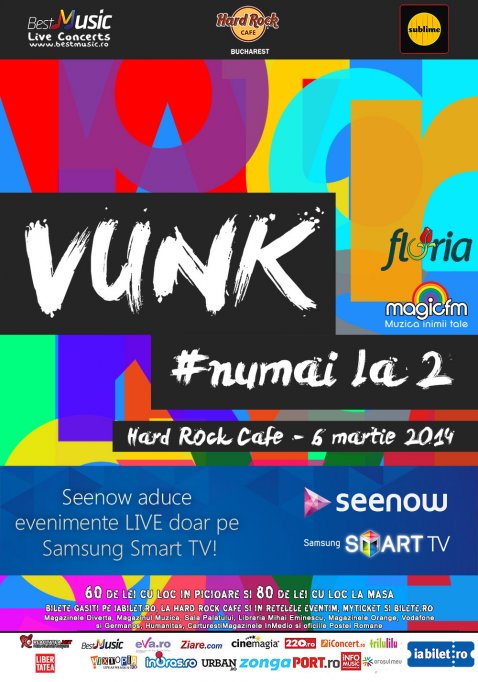 VUNK la Hard Rock Café: Dupa SOLD OUT, se suplimenteaza biletele cu loc in picioare