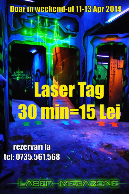 Joaca Laser Tag in weekend