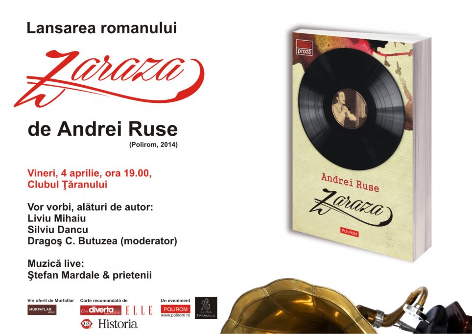 Lansarea noului roman al lui Andrei Ruse, Zaraza
