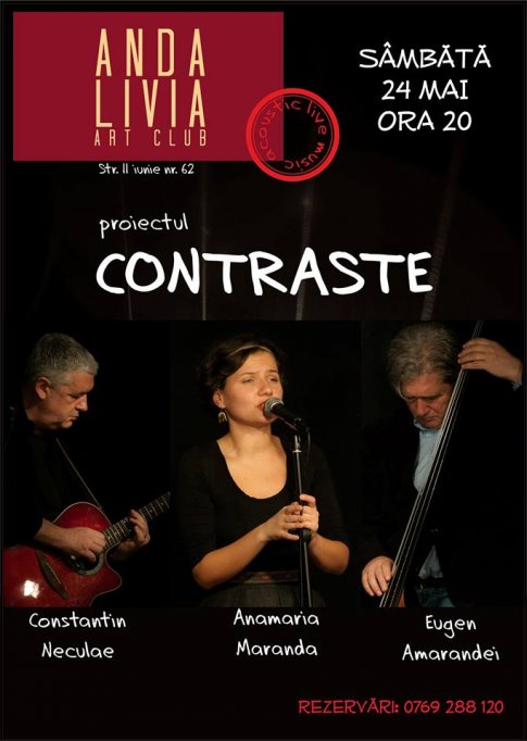 Acoustic Live Music cu Anamaria Maranda, Constantin Neculae şi Eugen Amarandei