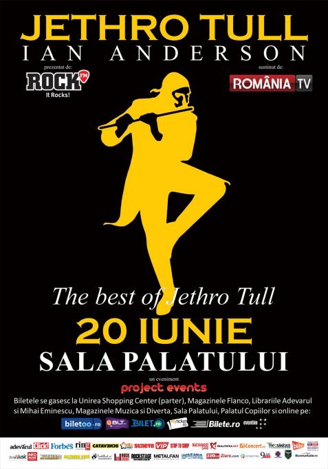 Concert Jethro Tull: o categorie de bilete epuizata