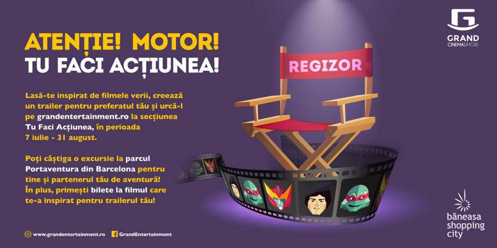Vara aceasta, Grand Cinema & More premiaza cei mai talentati regizori amatori!