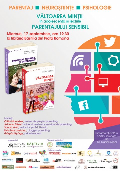 Lansarea cartilor: Valtoarea mintii si Parentaj sensibil si inteligent