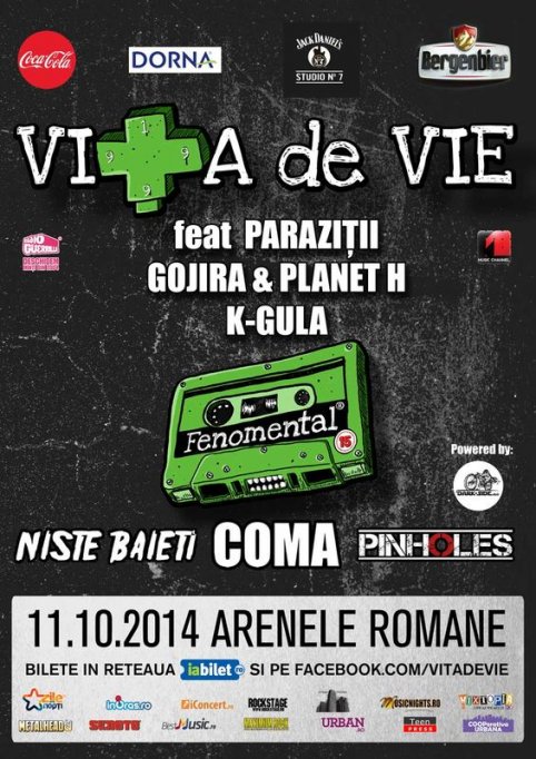 15 ani de „Fenomental” cu Vița de Vie & friends @ Arenele Romane
