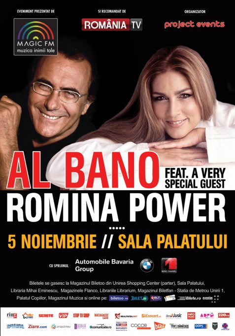 S-au ieftinit biletele de la categoria 1 pentru concertul Al Bano si Romina Power