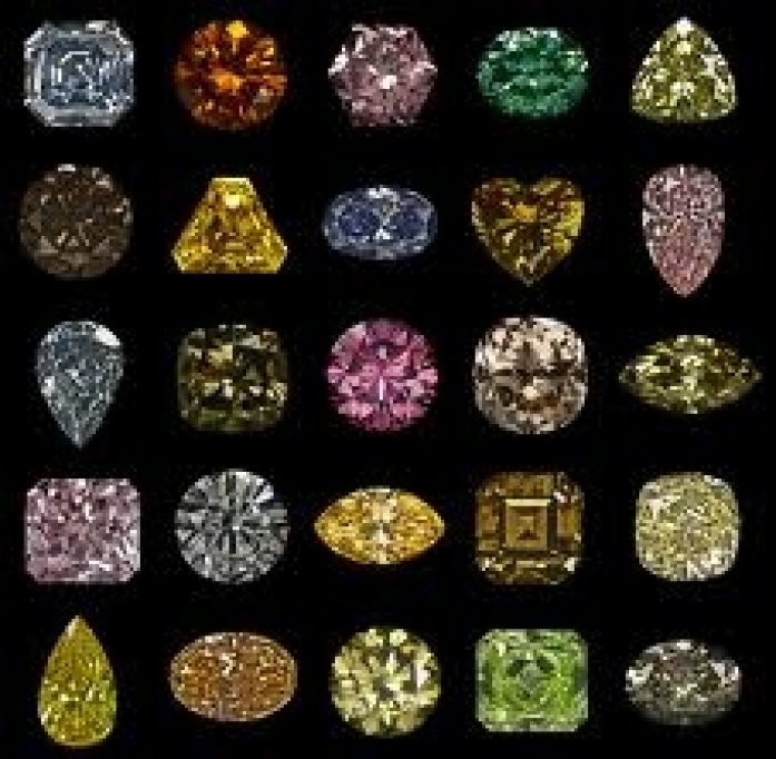 Diamantele colorate