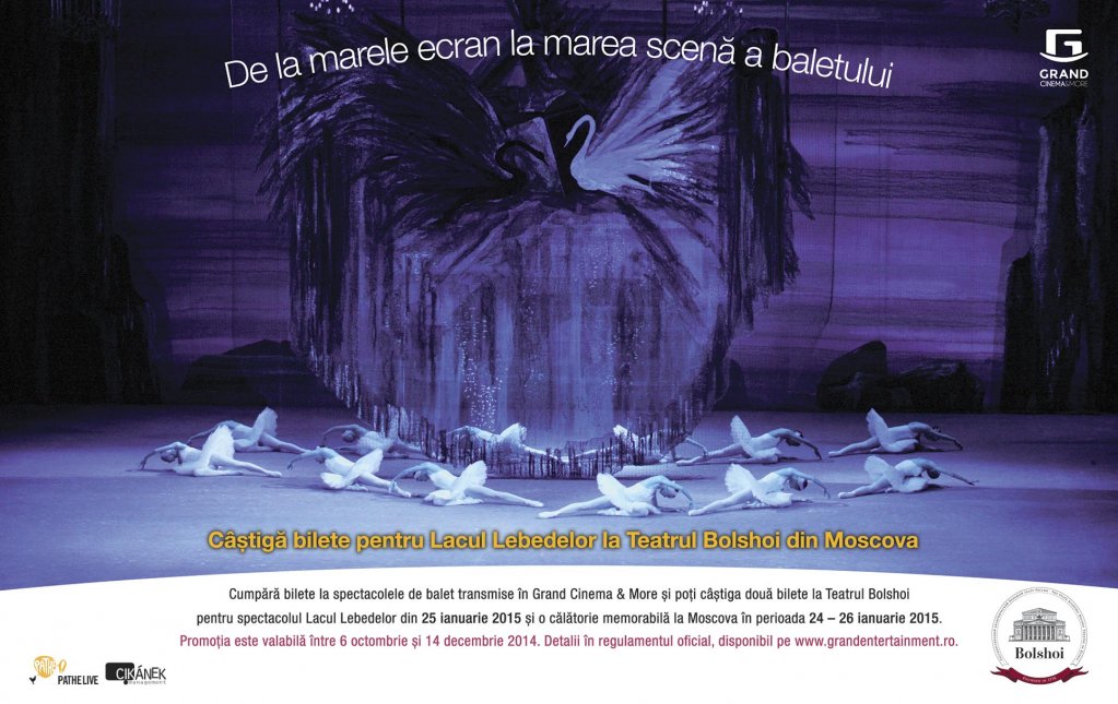 Grand Cinema & More trimite un iubitor de balet la Teatrul Bolshoi din Rusia