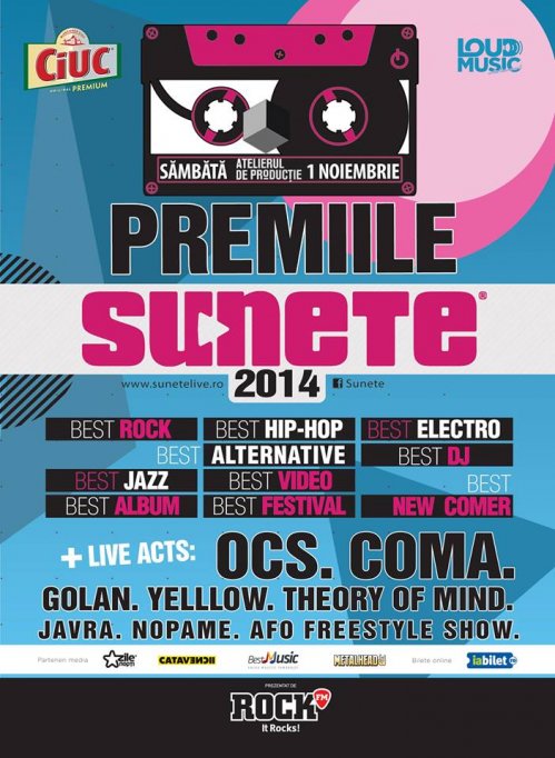 Premii Speciale si concerte la Gala Premiilor Sunete