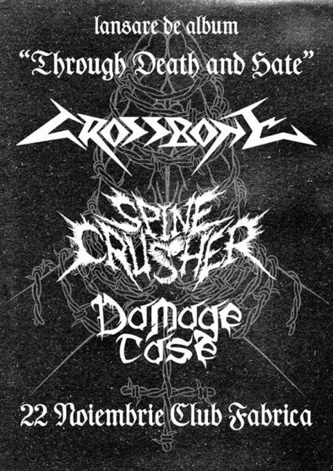 CROSSBONE - lansare album / invitati Damage Case si Deathrattle @ Club Fabrica