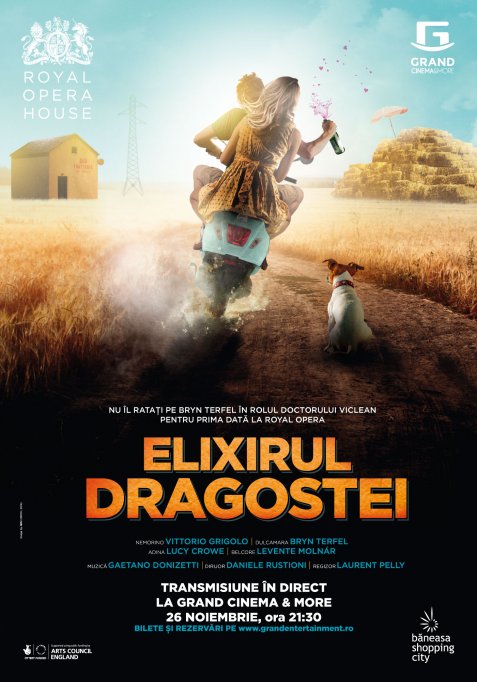Grand Cinema & More transmite in direct de pe scena Royal Opera House spectacolul Elixirul dragostei