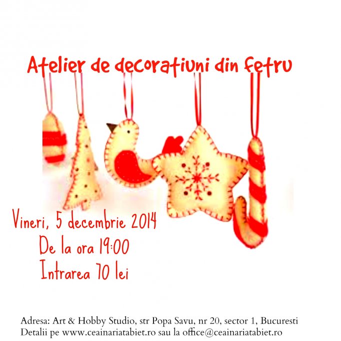 Atelier de decoratiuni din fetru