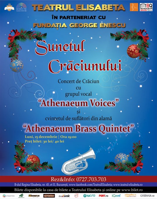 Concert de colinde “Sunetul Crăciunului”