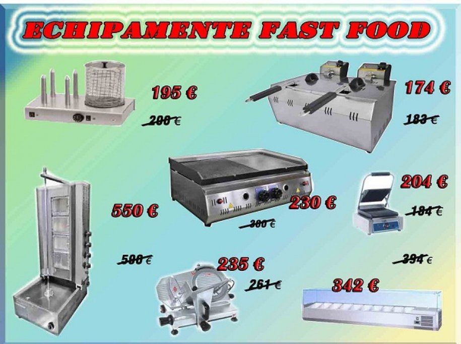 Echipamente dotare fast food