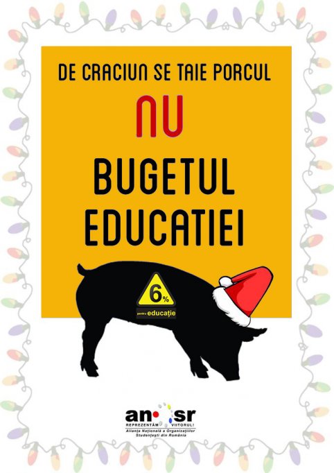 Studentii vor 6% din PIB pentru educatie!