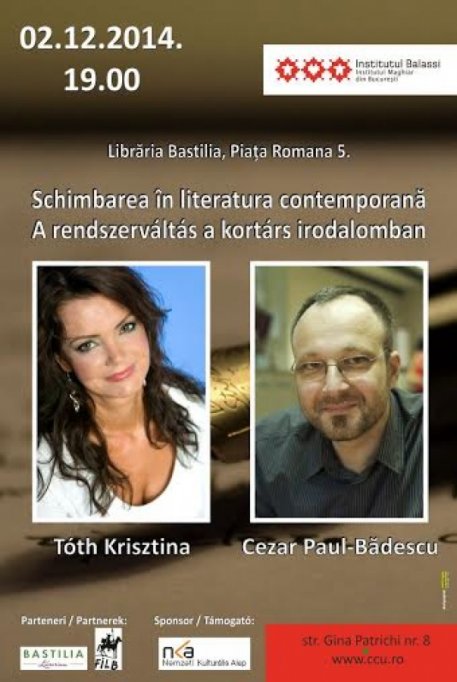 Salon literar cu Toth Krisztina si Cezar Paul-Badescu