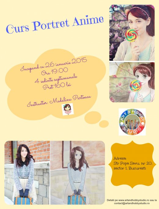 Curs portret anime