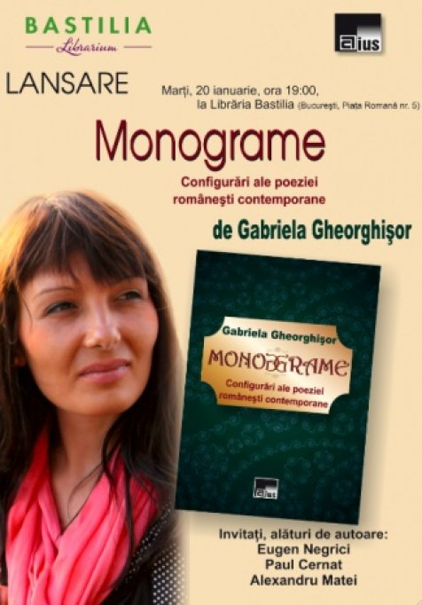 Lansare: Monograme. Configurari ale poeziei romanesti contemporane