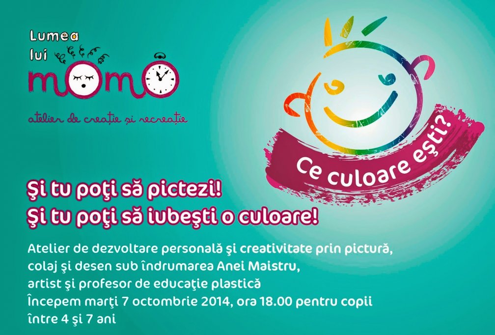 Si tu poti sa pictezi! Si tu poti sa iubesti o culoare! Ce culoare esti?