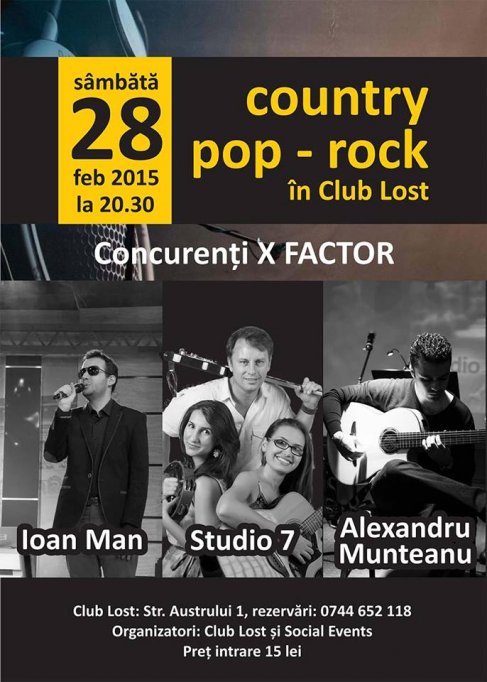 Live Country, Pop - Rock in Clun Lost