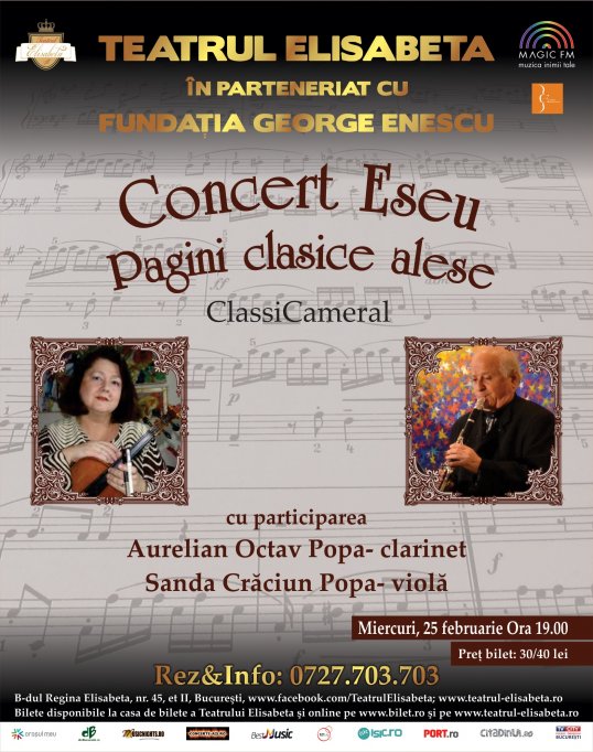 “Concert Eseu - Pagini clasice alese"
