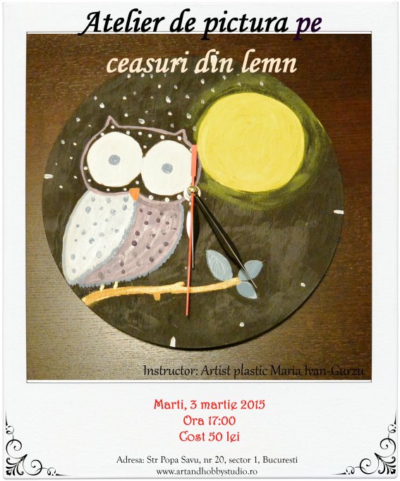 Atelier de pictura pe lemn