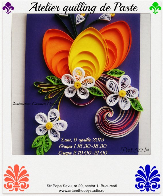 Atelier handmade: Oua decorative de Paste