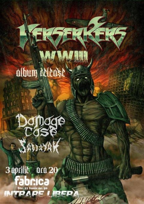 Berserkers // lansare de album // World War III @ Club Fabrica