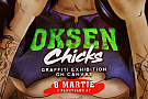 Chicks by Oksen: expoziție de graffiti pe pânză dedicată femeilor