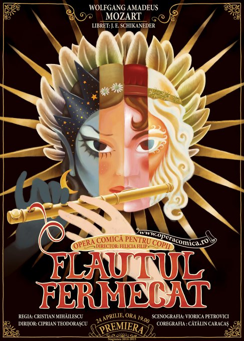 Distributie internationala in “Flautul fermecat” la Opera Comica pentru Copii