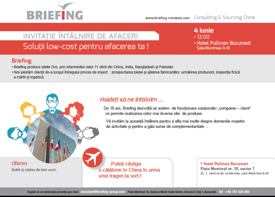 Intilnire de afaceri cu compania Briefing