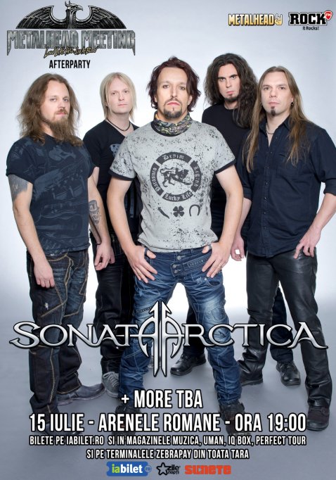 Trupa finlandeza SONATA ARCTICA in concert la Bucuresti