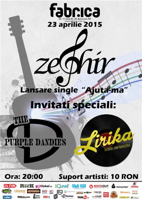 Zephir / The Purple Dandies / Lirika @lansare single Zephir - Ajuta-ma"