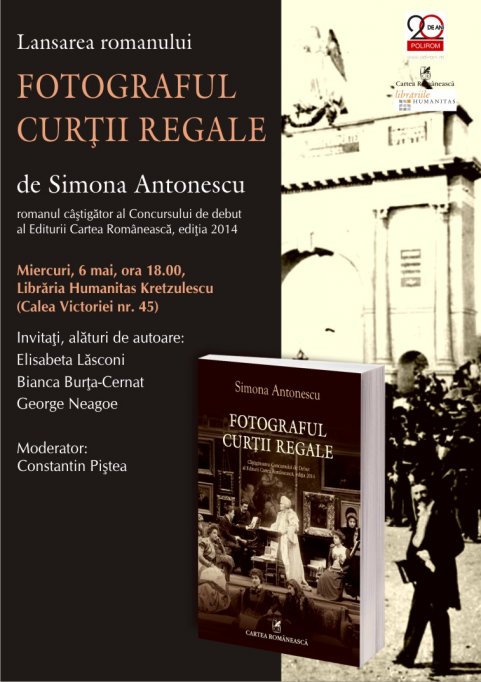Lansarea romanului Fotograful Curtii Regale, de Simona Antonescu