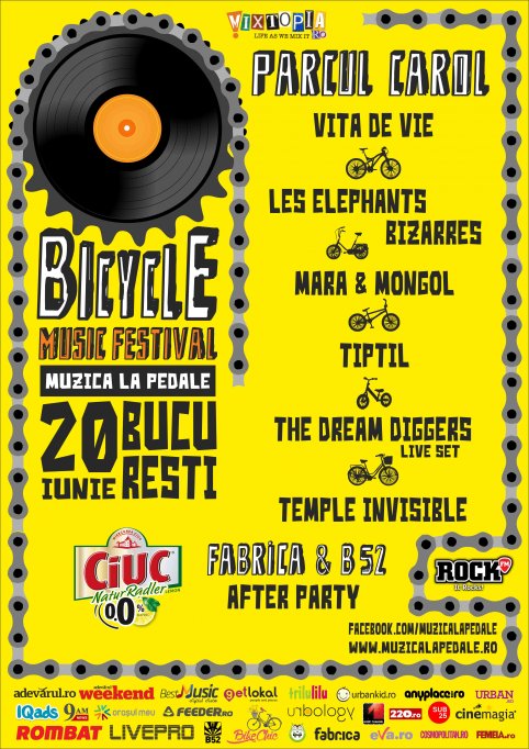Bicycle Music Festival: primul festival cu muzica la pedale