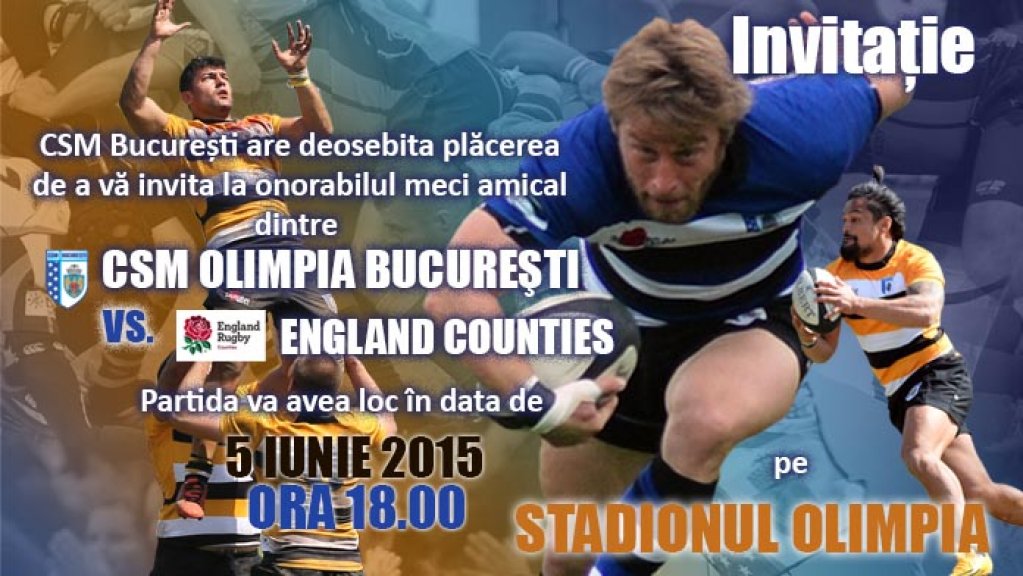 CSM Olimpia Bucuresti - England Counties