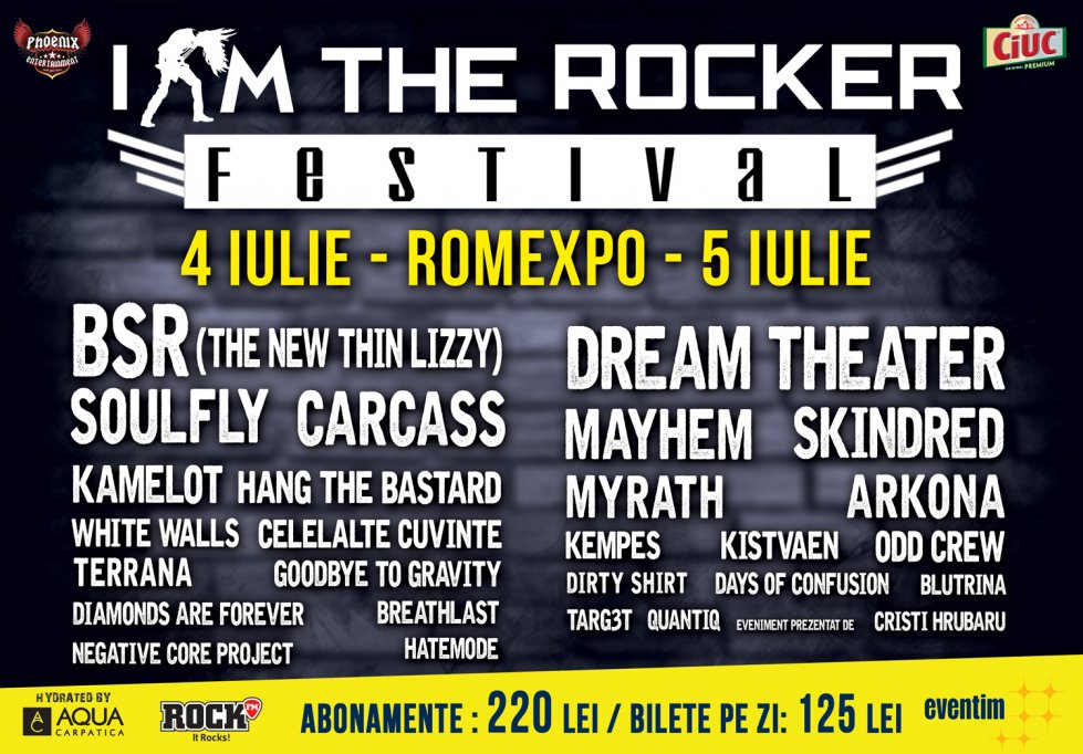 Festivalul I am The Rocker anunta suplimentarea biletelor pe zile precum si programul evenimentului