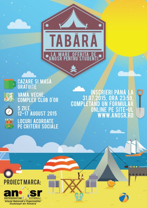 ANOSR ofera locuri de tabara gratuite pentru studentii care provin din medii defavorizate