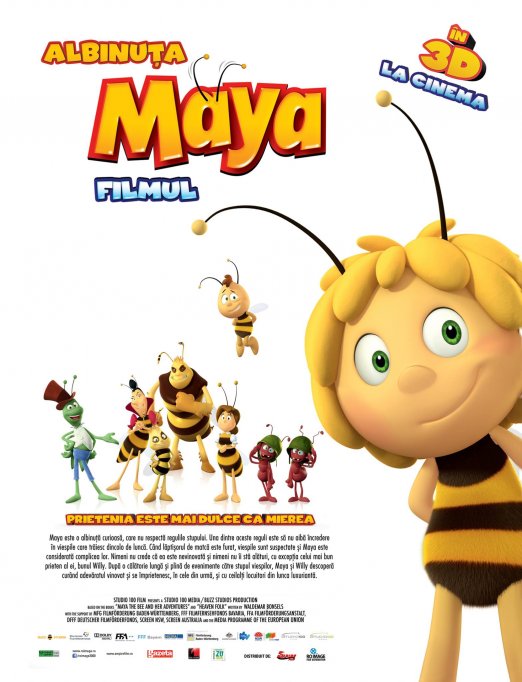 „Albinuta Maya. Filmul” zumzaie in 3D, din 28 august, la cinema