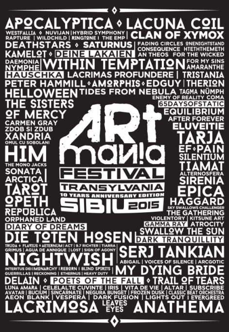ARTmania Festival Sibiu a sarbatorit in weekend zece ani de concerte rock