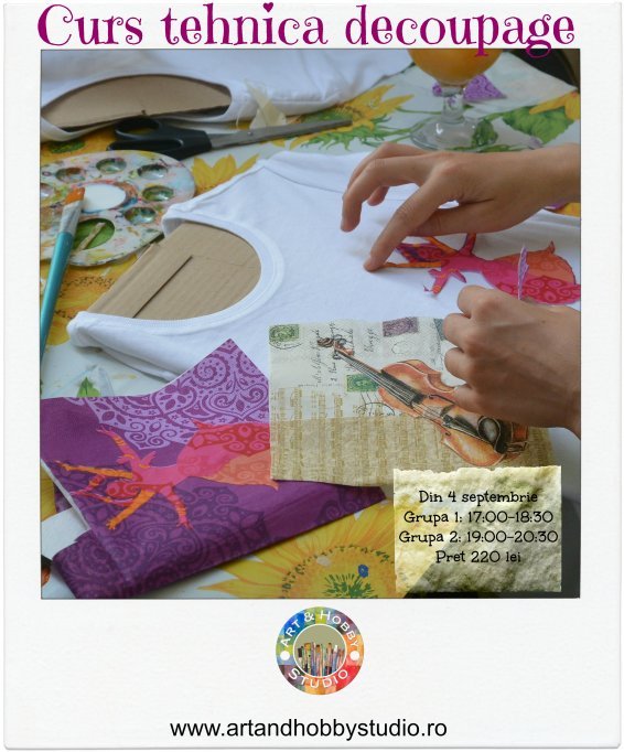 Curs tehnica decoupage