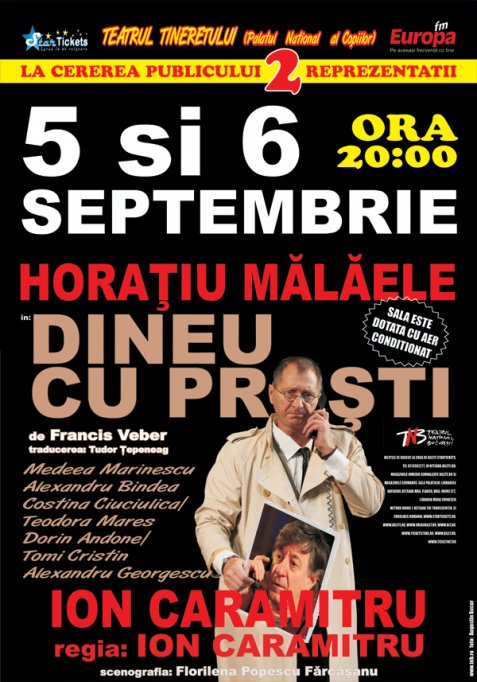 Repetitiile pentru spectacolul EGOISTUL din 7 septembrie sunt in linie dreapta
