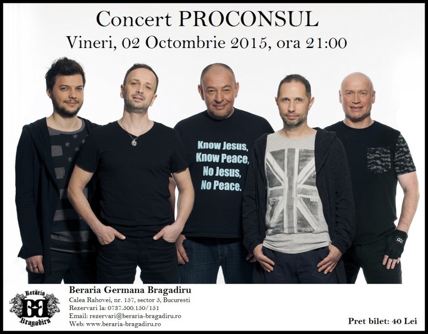 Concert Proconsul @ Beraria H