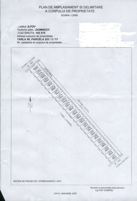 Propietar vand sau schimb cu un apartament in Bucuresti Teren 14.600 mp in DOMNESTI/ILFOV