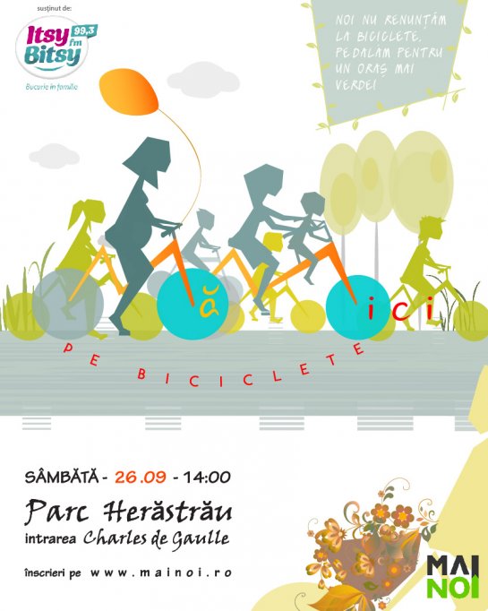 Mamici pe biciclete