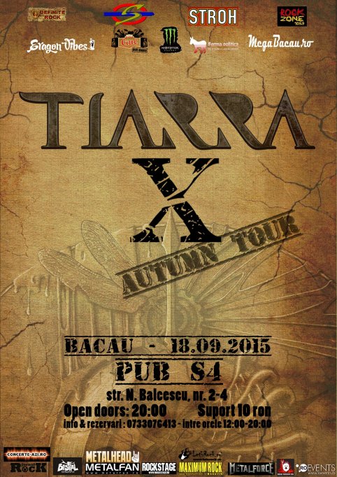 Concertele Tiarra in Bucuresti si in tara