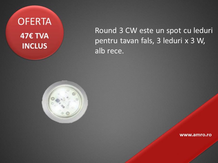 Spot cu leduri pentru tavan fals