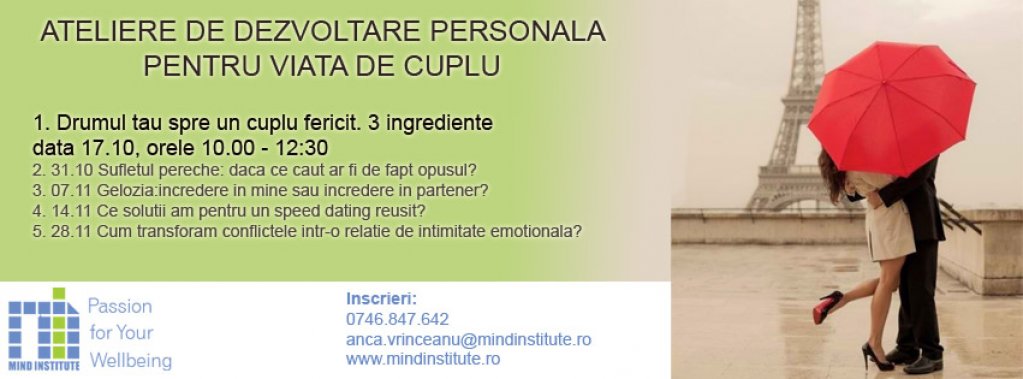 Ateliere de dezvoltare personala pentru viata de cuplu