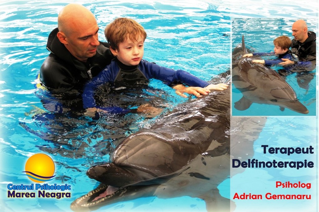 Program inedit realizat de un psiholog roman: Delfinoterapie si terapie canina pentru copiii cu autism